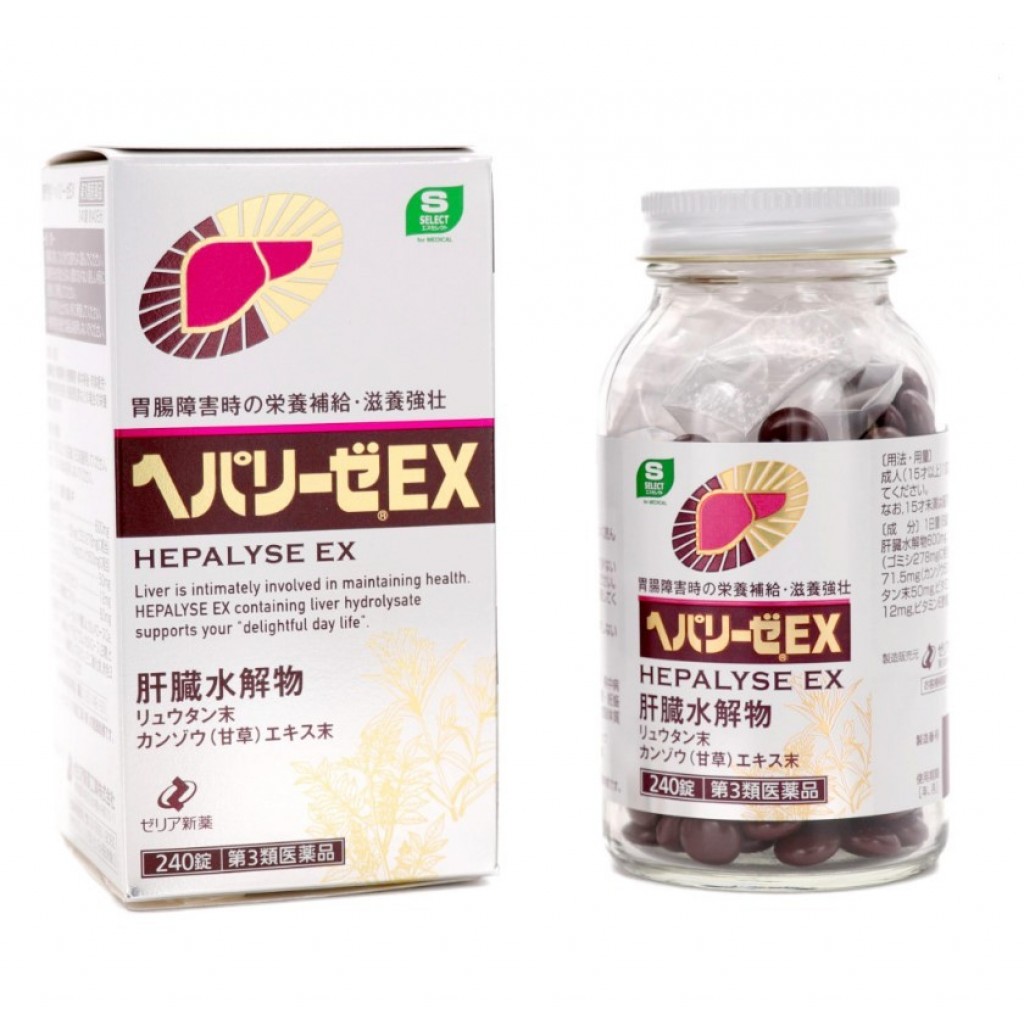 【日本代購】日本製HEPALYSE EX肝臟水解物護肝素240錠