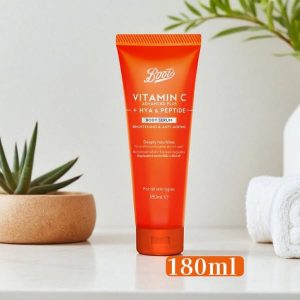 【各國代購】泰國Boots維他命C高效玻尿酸胜肽身體精華液180ml