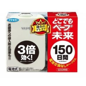 【日本代購】2022VAPE3倍效果無味電子驅蚊器150日