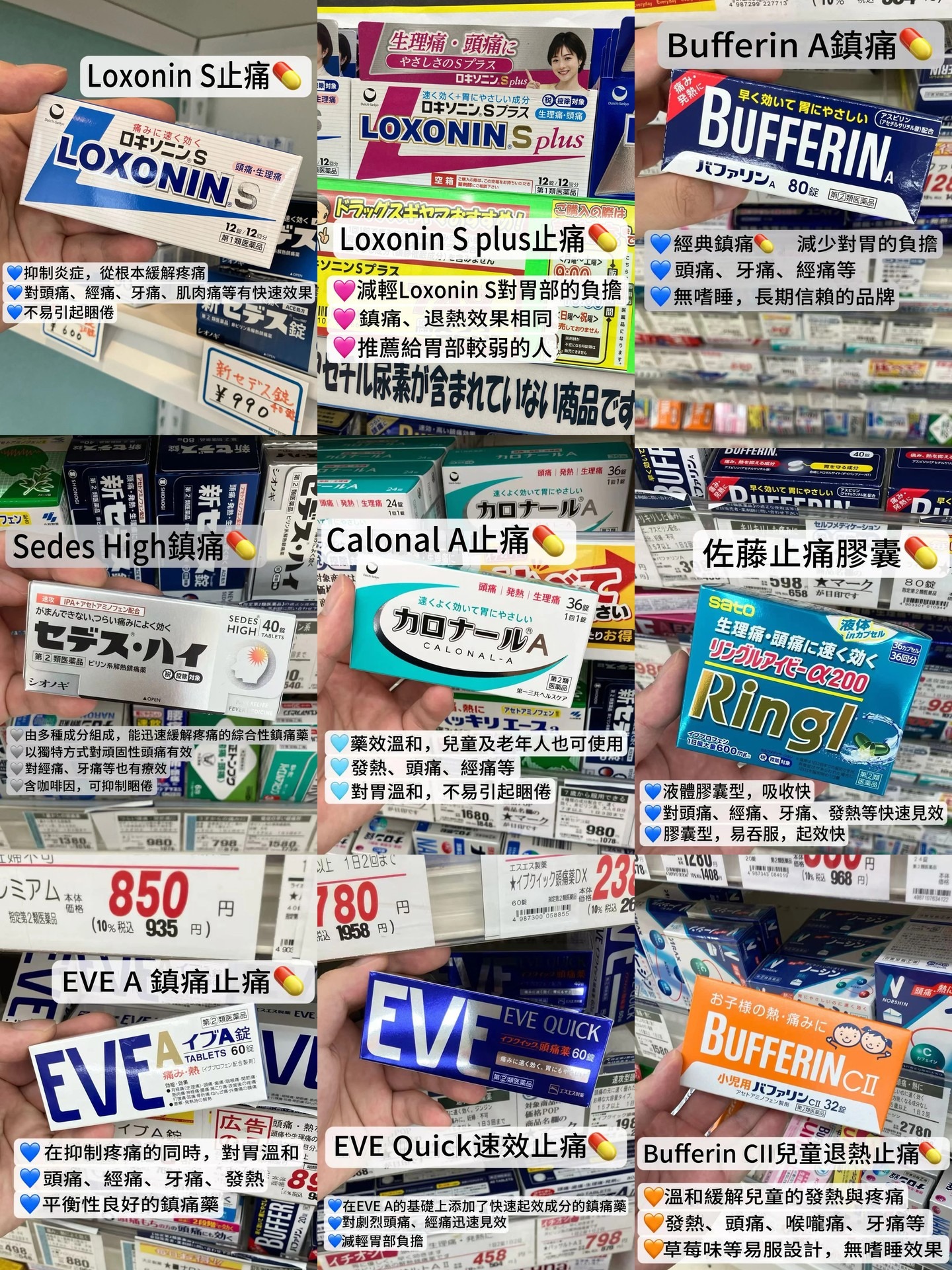 Read more about the article 日本止痛💊該怎麼選？科普一下 藥劑師小貼士